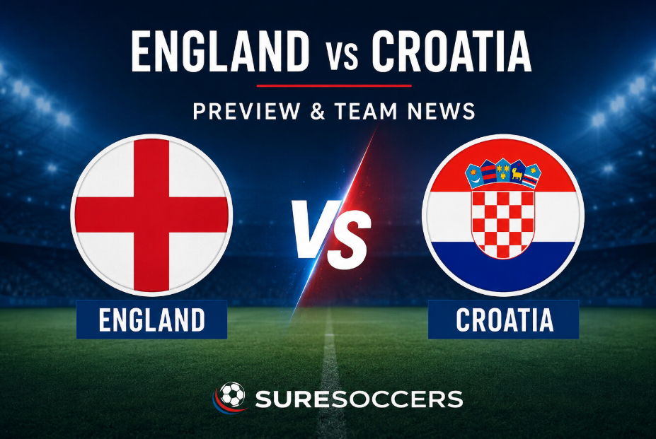 England vs Croatia Preview and Team News | SureSoccers.com