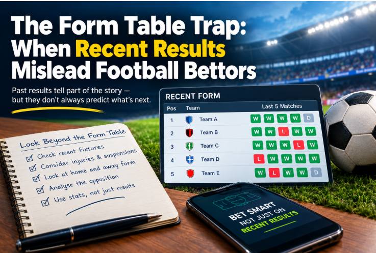The Form Table Trap: When Recent Results Mislead Football Bettors