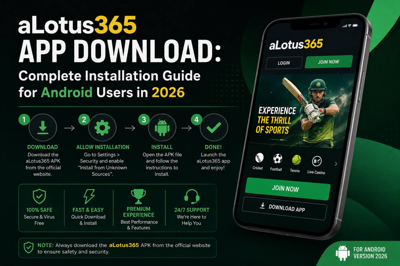 aLotus365 App Download: Complete Installation Guide for Android Users in 2026